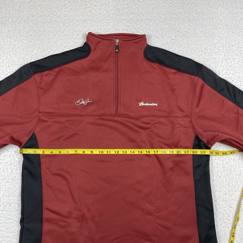 Chase Authentics Pullover Mens Large Dale Earnhardt Jr 8 Nascar Racing 1/4 Zip - Picture 9 of 14